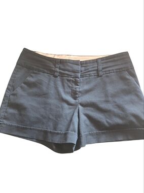 Maurices Navy High-Waist Tailored Shorts